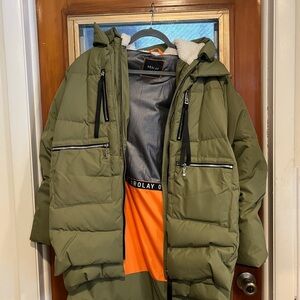 Olive Green Puffer Jacket by Orolay